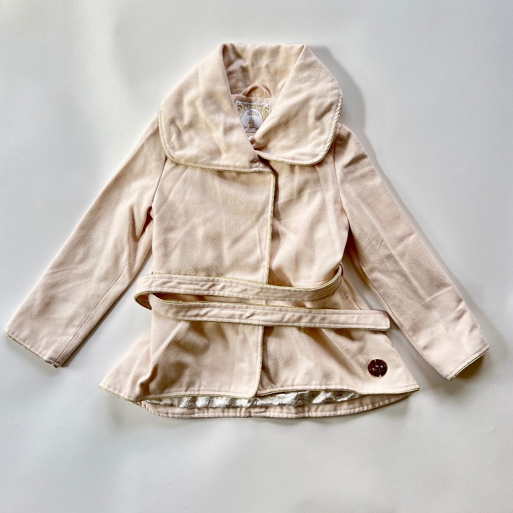 DISNEY Princess Belted Jacket - Kids Size 7-8